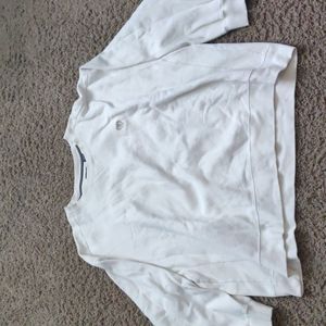 White sweater tag says 4XL but fits more like a Xl